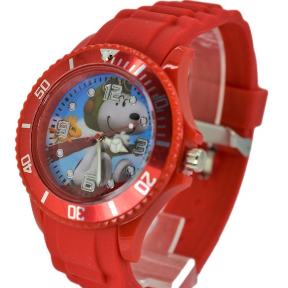 New Snoopy Gift Set Wrist Watch & Drawstring Large Backpack For Children Boys . - Picture 10 of 11